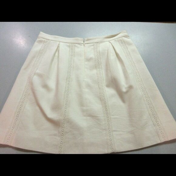 J. Crew Gray and White A-Line Skirt - Picture 3 of 5